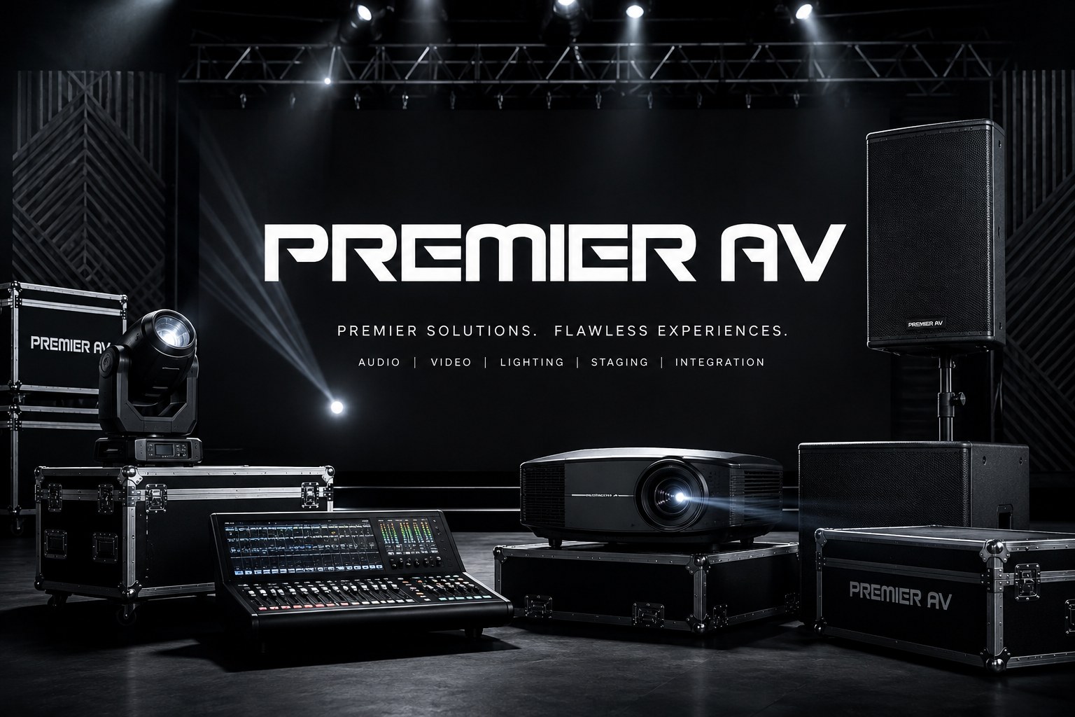 Premier AV professional audio, video, lighting and staging equipment